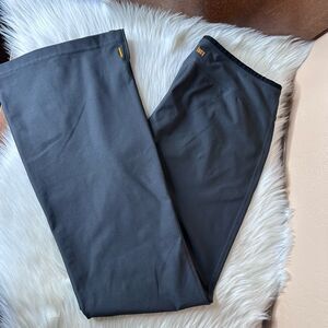 Lucy Tech Gray Wide Leg Flare Pull On Yoga Pants Size Large Tall